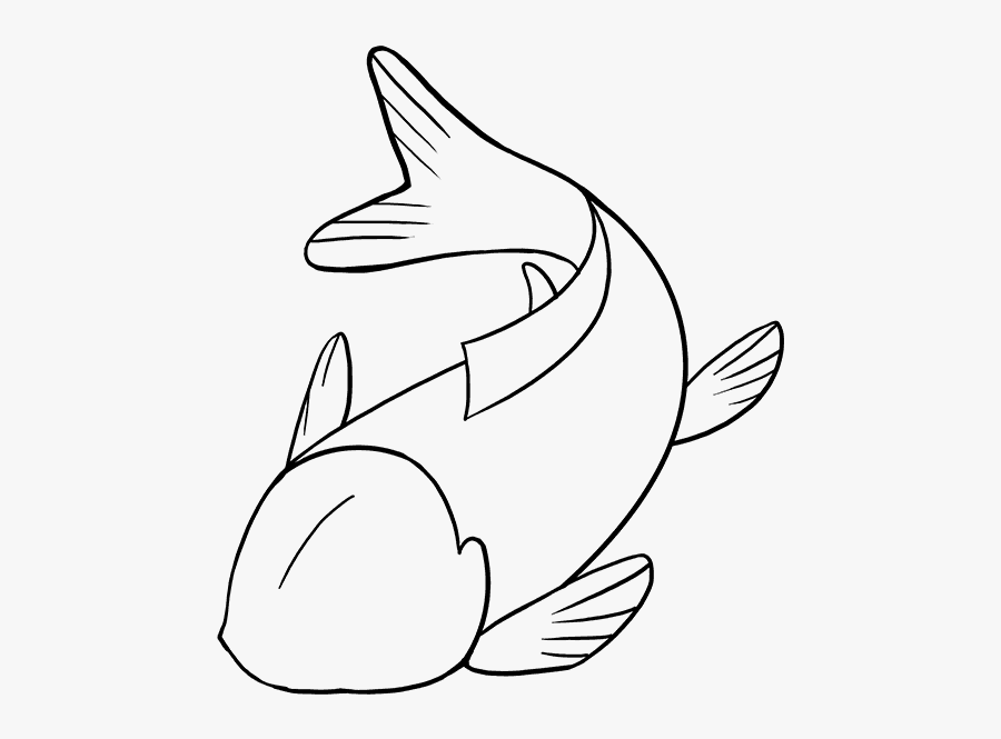 Fish Drawing Pictures - Koi Fish Easy To Draw, Transparent Clipart