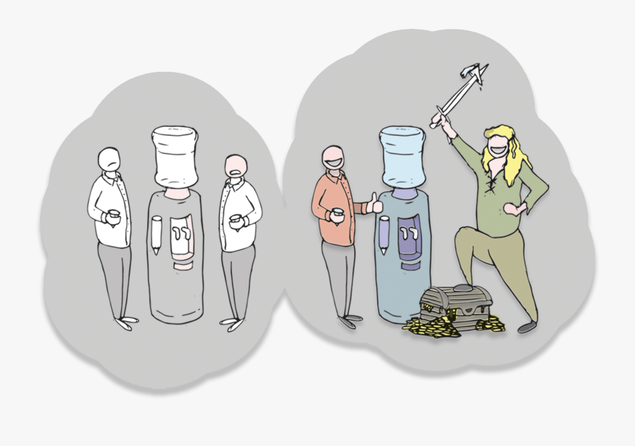 Holiday Drawing Water Cooler - Illustration, Transparent Clipart