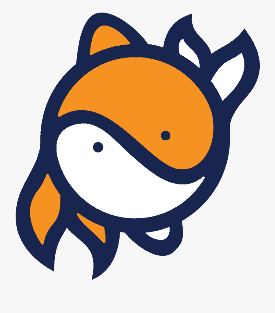 Yin Yang Fish Logo, Transparent Clipart