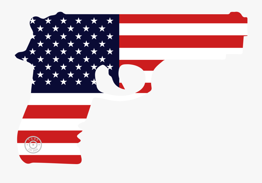 2nd Amendment Decals-american Flag Gun Window Decal - Wabasha, Transparent Clipart