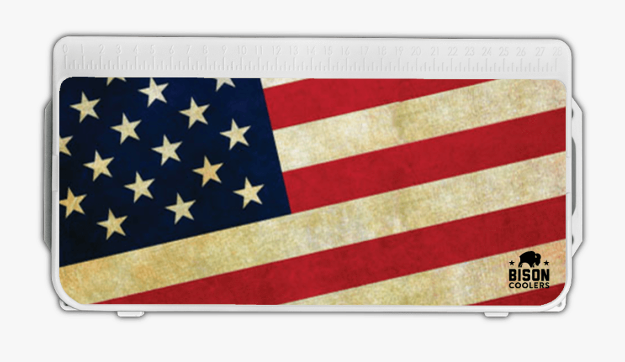 American Flag Lid Graphic"
 Class="lazyload Lazyload - Bison Coolers, Transparent Clipart