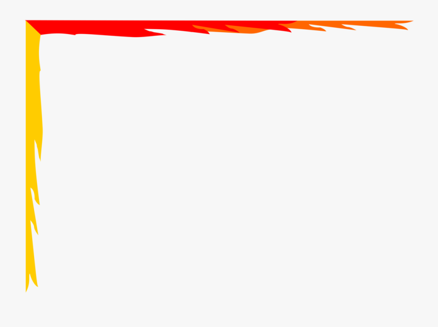 Orange,yellow,computer Icons - Border Fire In Png, Transparent Clipart