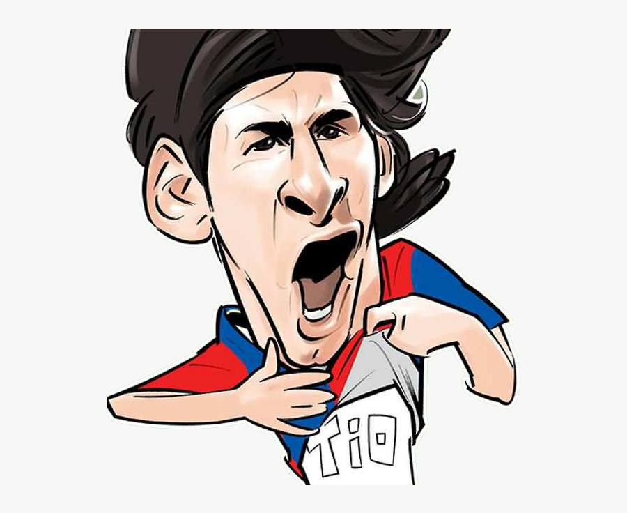 Lionel Messi Cartoon Clipart , Png Download - Lionel Messi Cartoon Drawing Png, Transparent Clipart