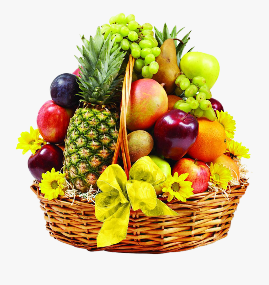 Mix Png Transparent Background - Basket Of Fruits Png , Free