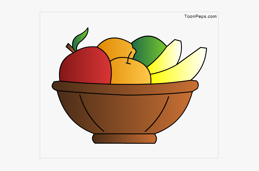 Transparent Basket Of Fruits And Vegetables Clipart - Simple Fruits Basket Drawing, Transparent Clipart