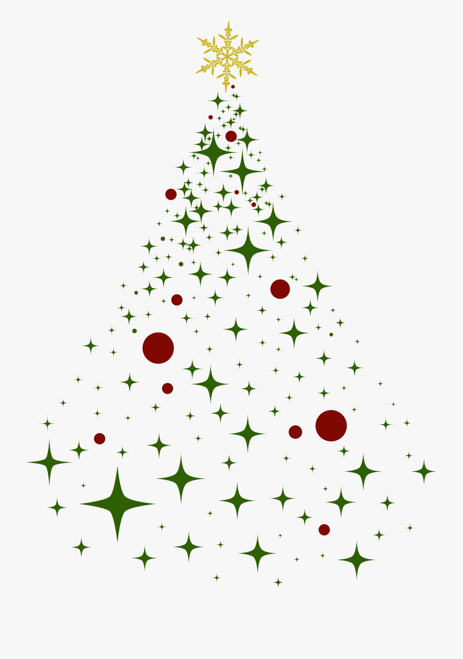 Christmas Tree Stickers Transparent, Transparent Clipart