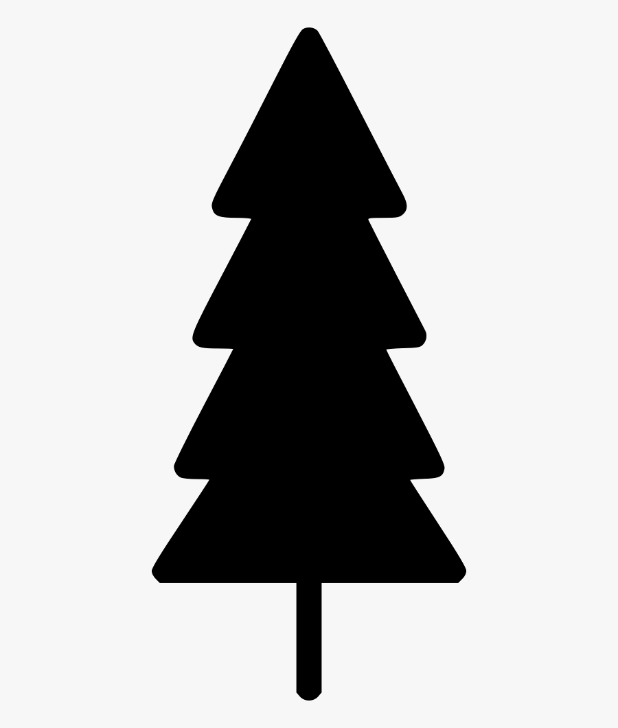 Thin Christmas Pine Tree - Pine Tree Svg, Transparent Clipart