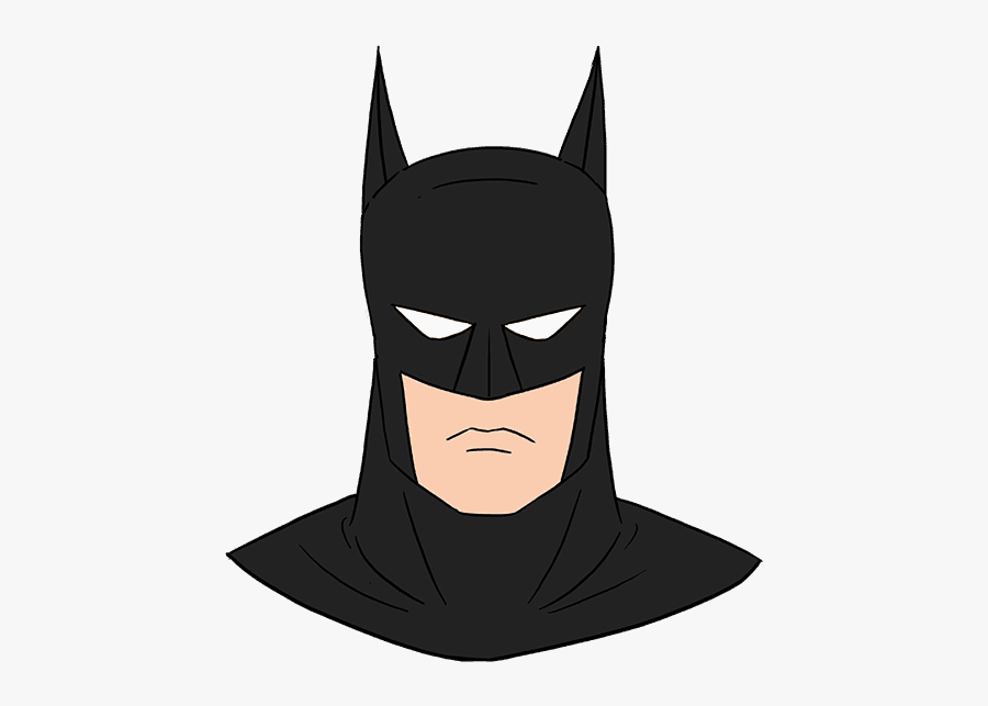 How To Draw Batman"s Face - Draw Batman Face, Transparent Clipart