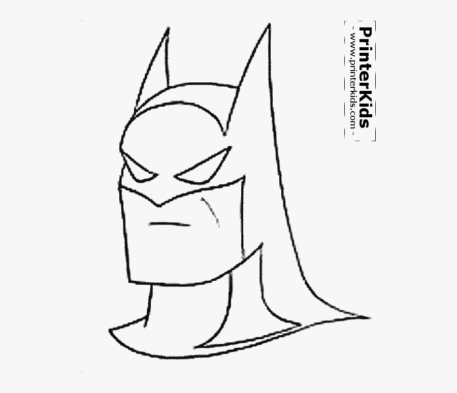 Batman Mask Clipart Batman Face - Batman Face Coloring Pages, Transparent Clipart