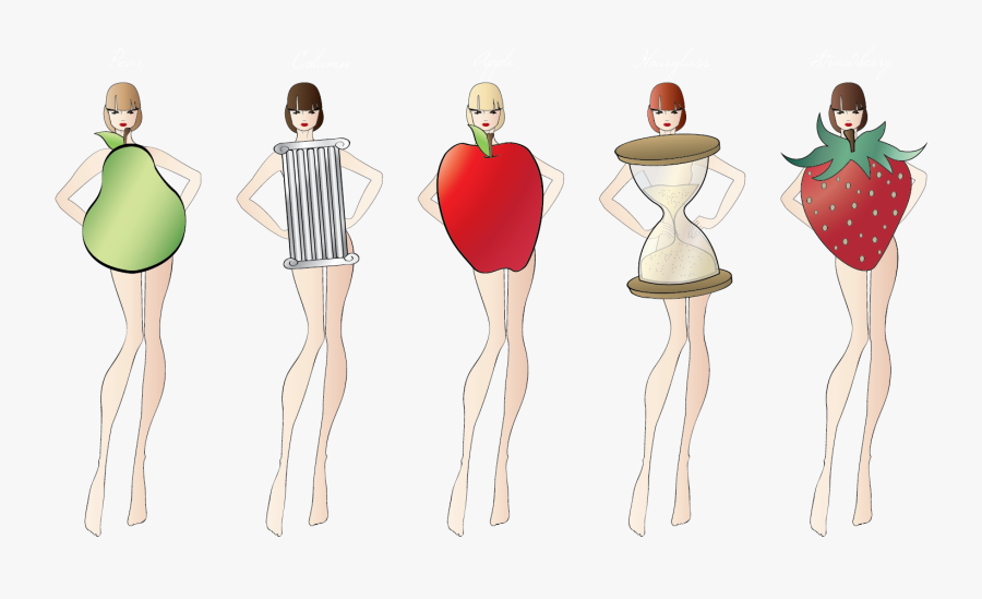 Vote Drawing Female Body Shape Transparent Png Clipart - Body Shape Type, Transparent Clipart