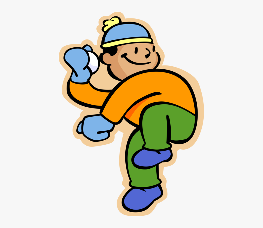 Vector Illustration Of Primary Or Elementary School - Clipart Snowball Fight, Transparent Clipart