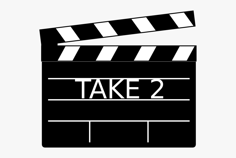 Clapper Board, Transparent Clipart