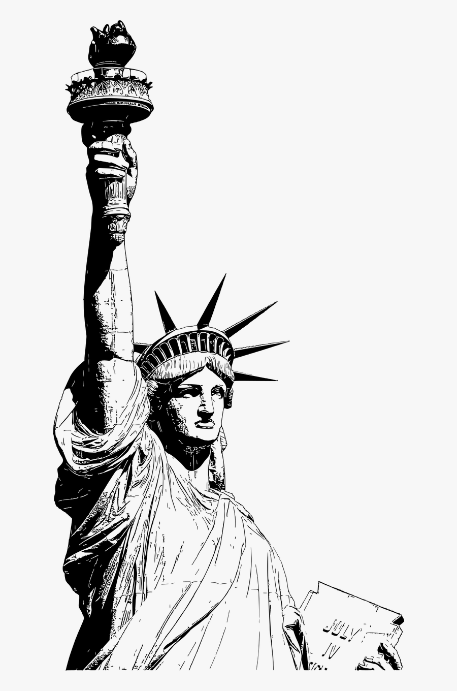 Clip Art Statue Of Liberty, Transparent Clipart
