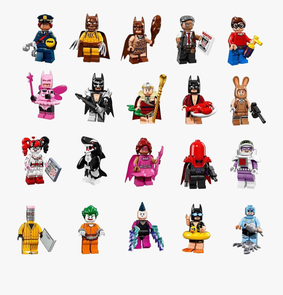 Lego Batmans Clipart - Lego Mini Figures Batman, Transparent Clipart