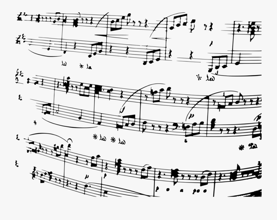 Transparent Musical Notes Clipart Black And White - Musical Notes Background Png, Transparent Clipart