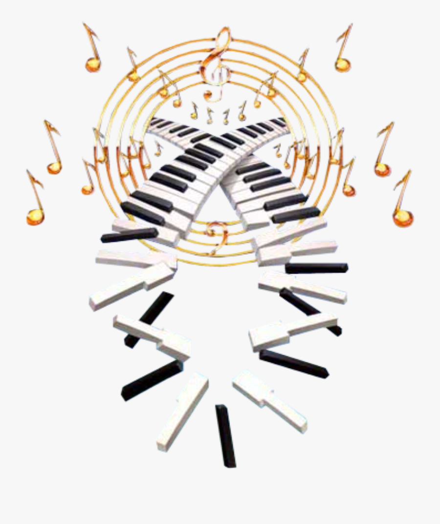 Transparent Gold Music Notes Png - Gif Png Notas Musicales, Transparent Clipart