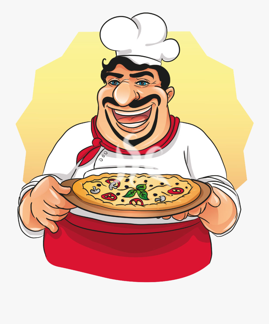 Italy Clipart Home Cooked Food - Pizza Chef Png, Transparent Clipart