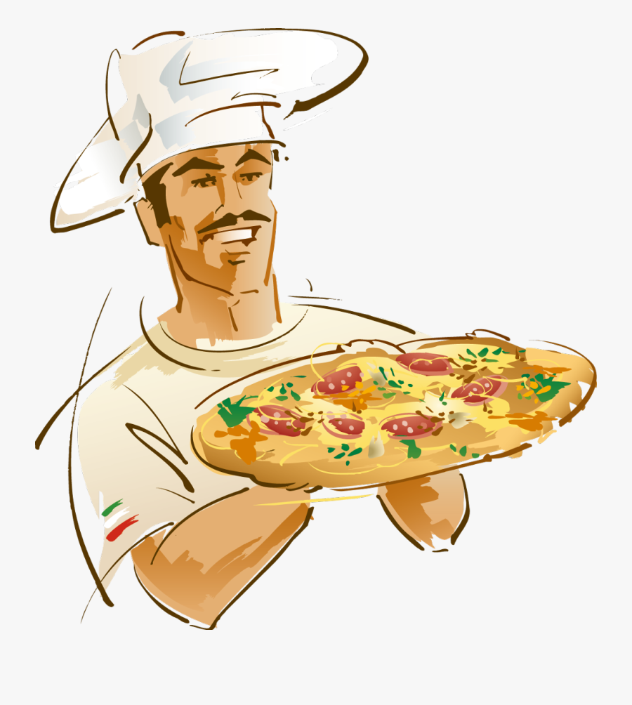 #pizza #chef #pizzalover #pizzaislife #pizzatime #pizzalove - Pizza Man Transparent Clipart, Transparent Clipart