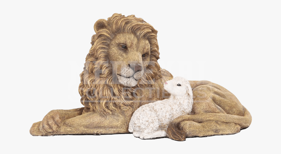 Lion Sheep Statue Figurine Sculpture - Statue, Transparent Clipart