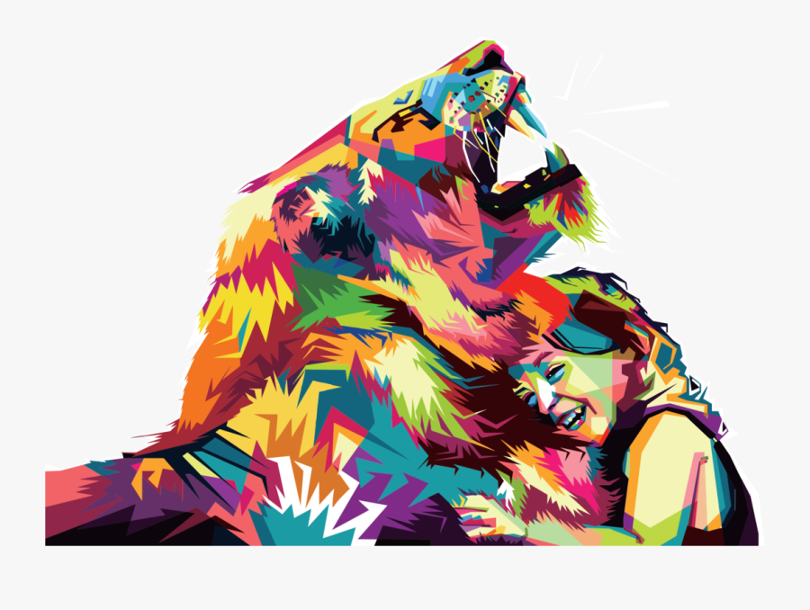 Art,graphic Design,feather - Graphic Design Of Lion, Transparent Clipart