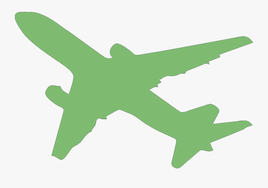 Silhouette Transparent Background Airplane Clipart, Transparent Clipart