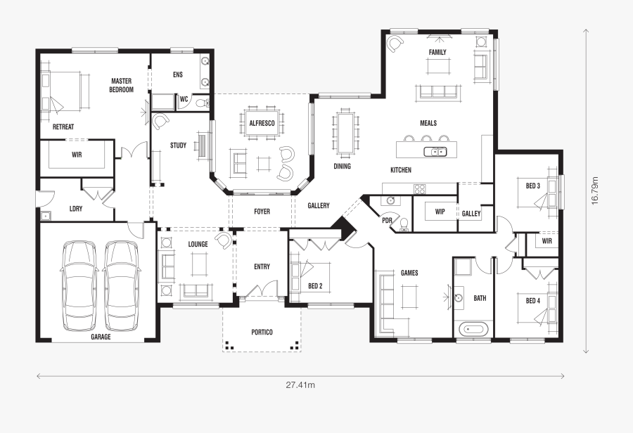 Transparent Dream House Clipart - Real Southfork Ranch Floor Plan, Transparent Clipart