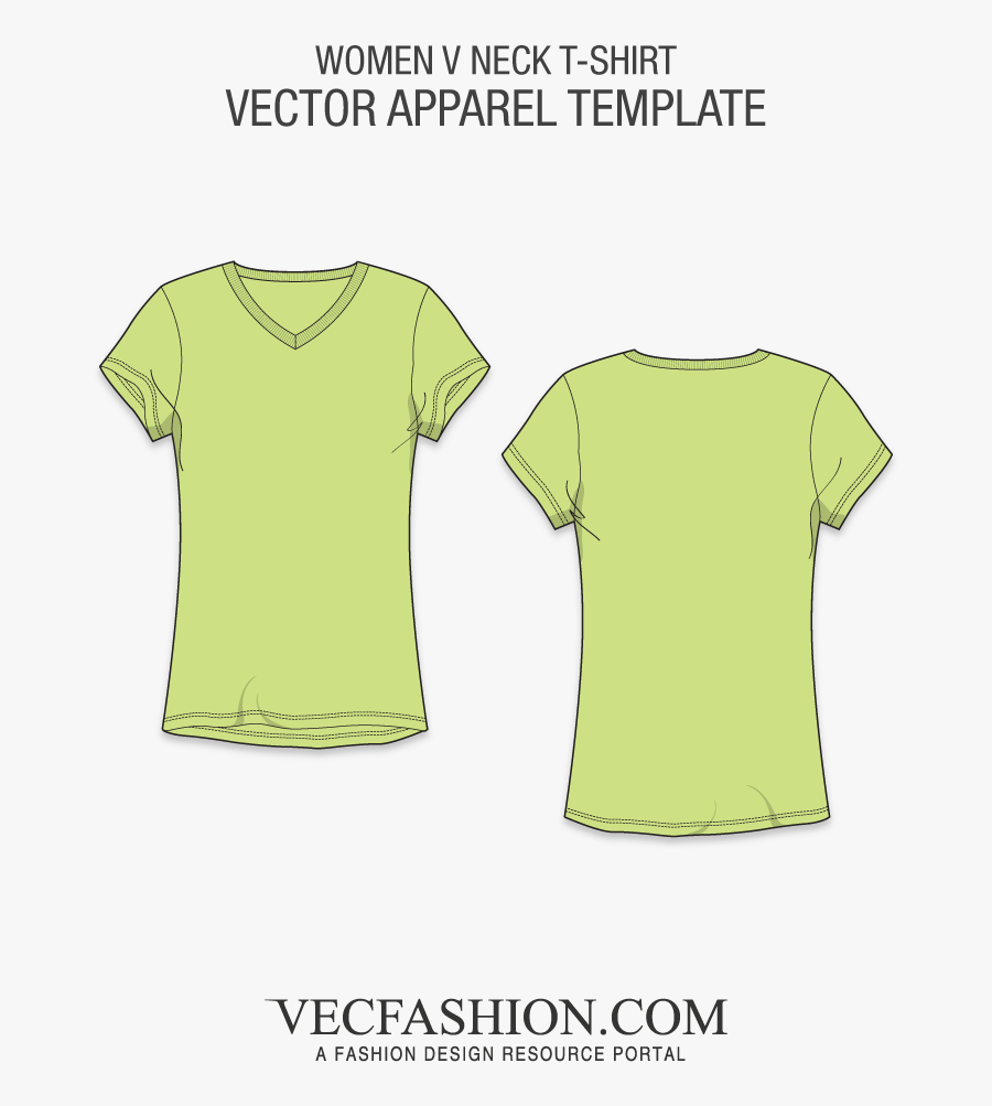 College Clipart Tshirt Vector - T Shirt V Neck Vector, Transparent Clipart
