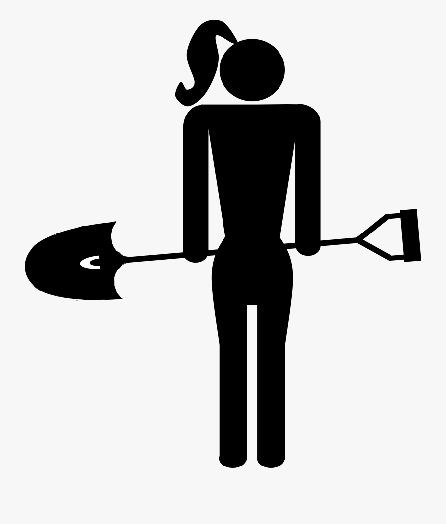 Female Archaeologist Figures Icons - Archaeologist Silhouette, Transparent Clipart