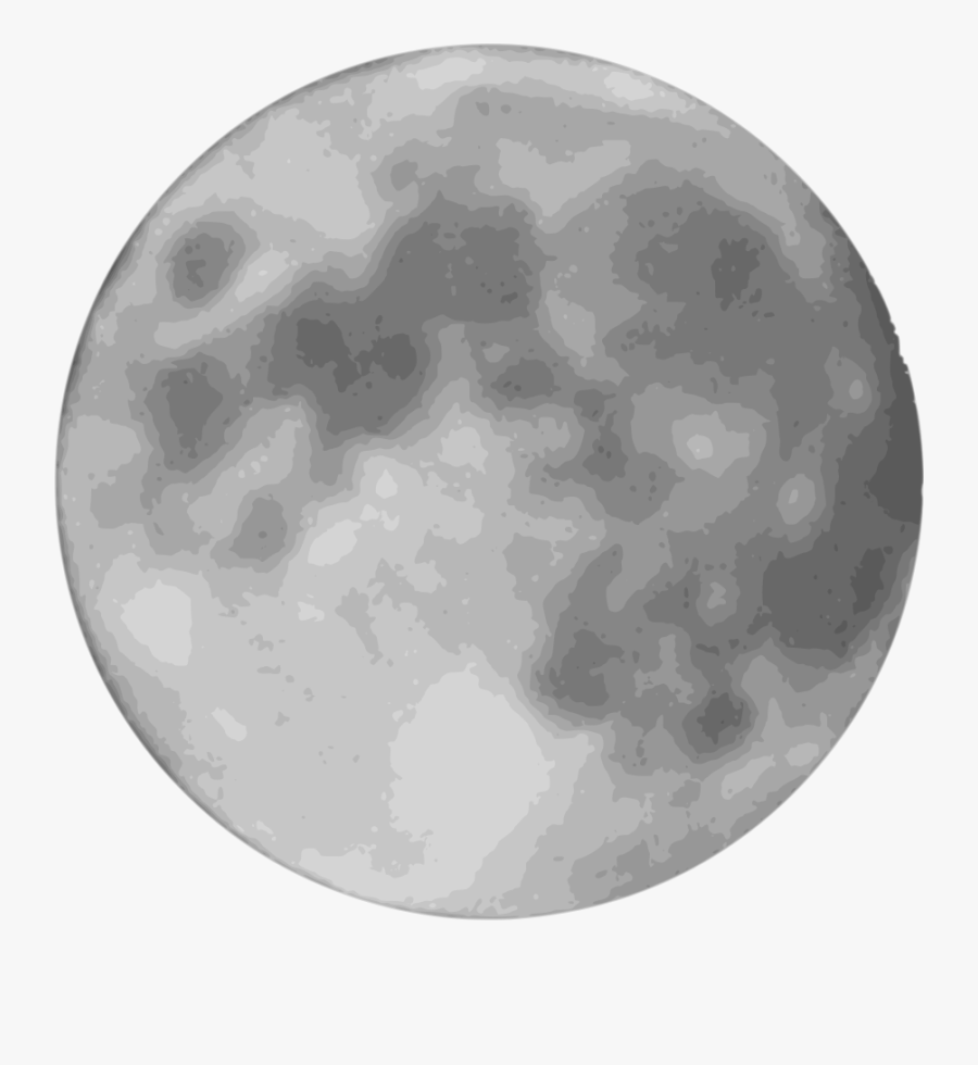 Full Moon Clipart Vector Clip - Transparent Moon Png, Transparent Clipart