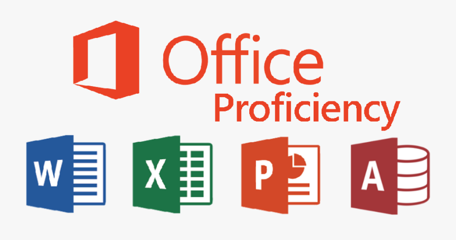 Microsoft Office Proficiency, Transparent Clipart