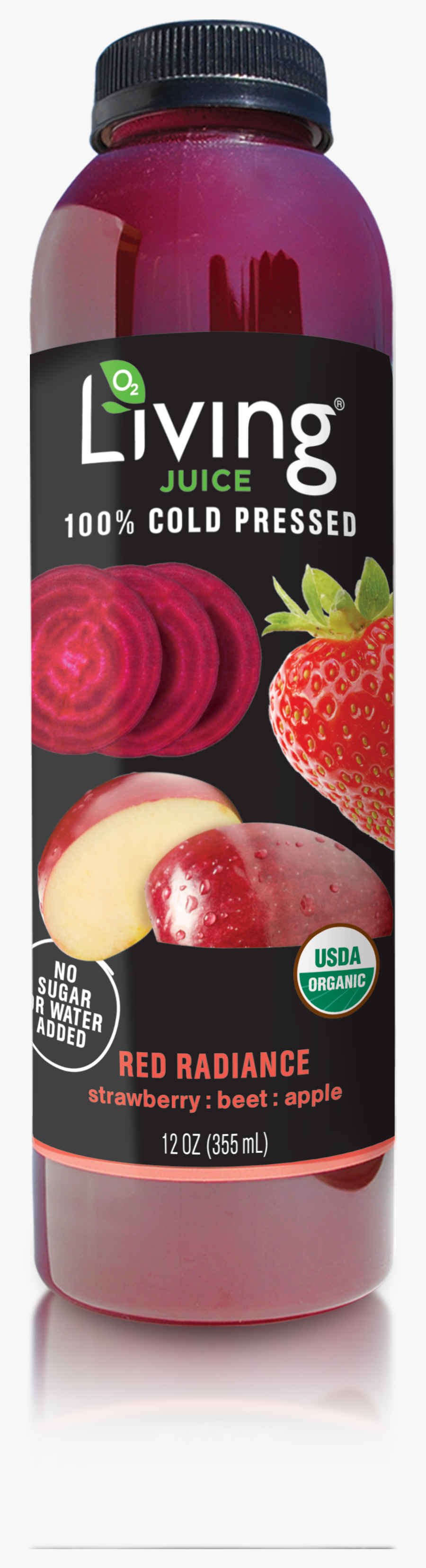 Clip Art Red Apple Juice - Living Juice Red Radiance, Transparent Clipart