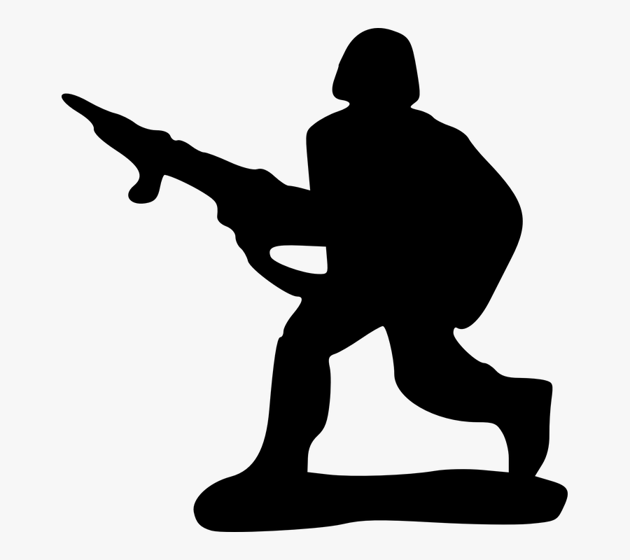 Soldier Silhouette Clipart - Troops Clipart, Transparent Clipart