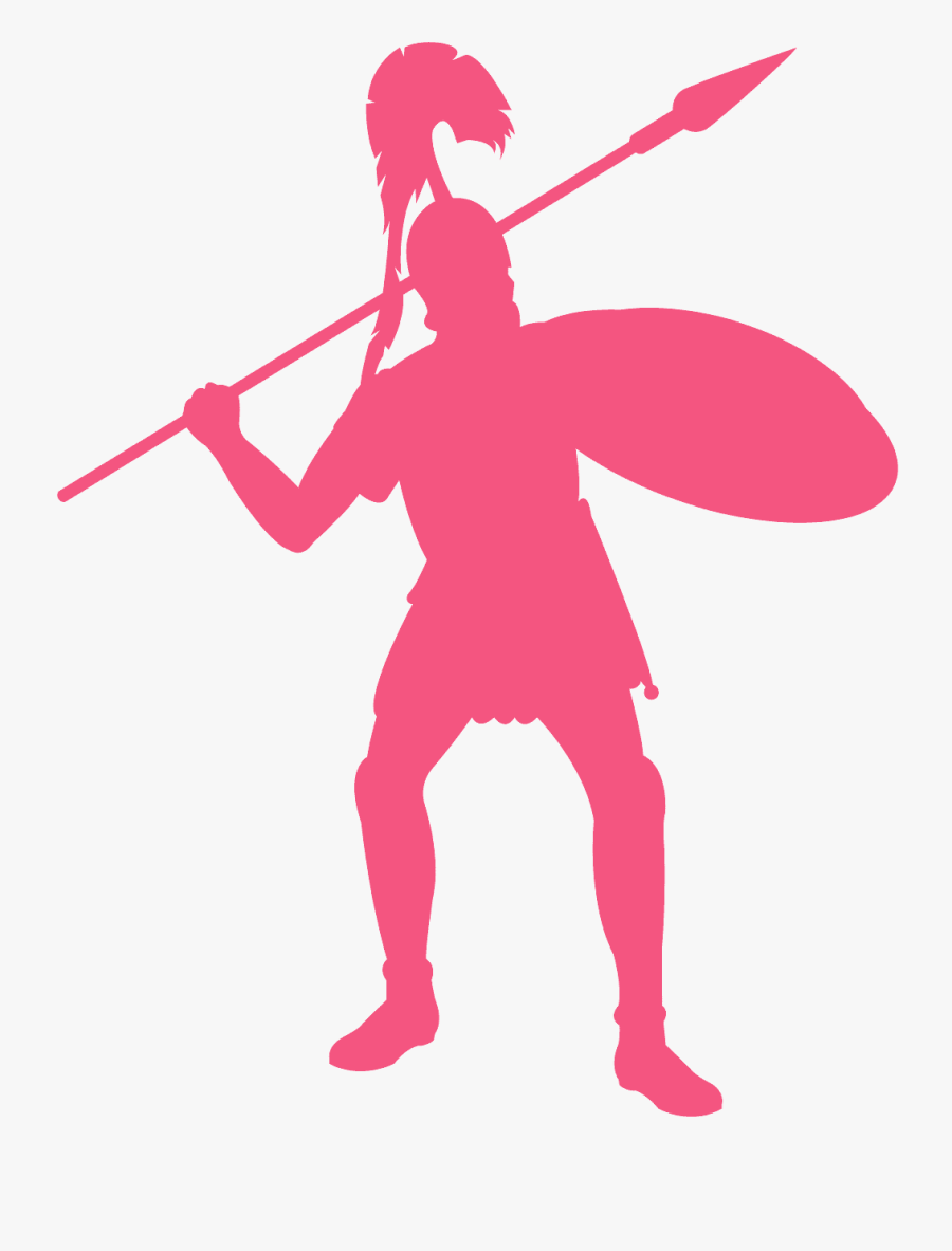 Pink Roman Soldier, Transparent Clipart