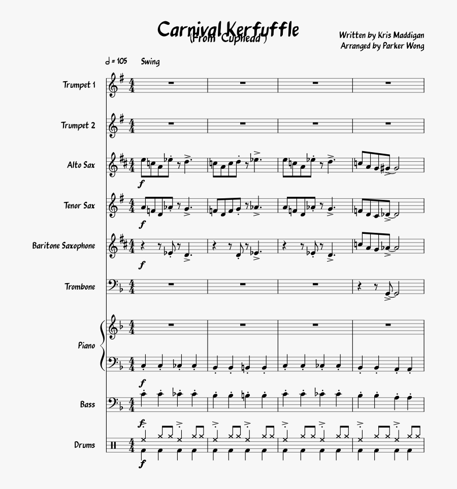 Transparent Alto Sax Clipart - Friday Night At The Cadillac Club Lead Sheet, Transparent Clipart