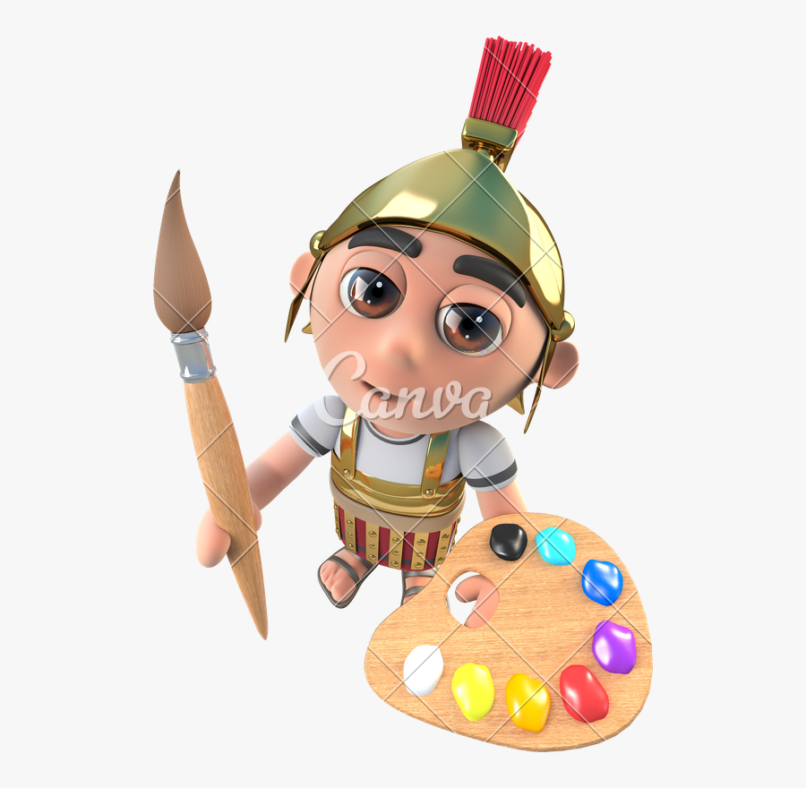 Clip Art Roman Cartoon - Funny Cartoon Gladiator, Transparent Clipart