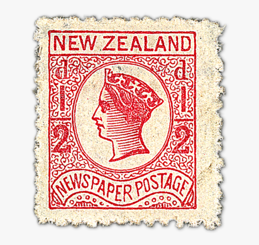 Postage Stamp Png - New Zealand Newspaper Stamp, Transparent Clipart