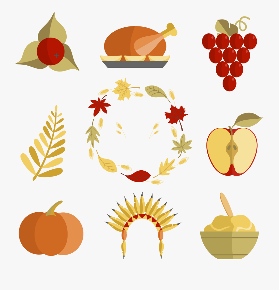 Accion De Gracias Comida Tipica, Transparent Clipart