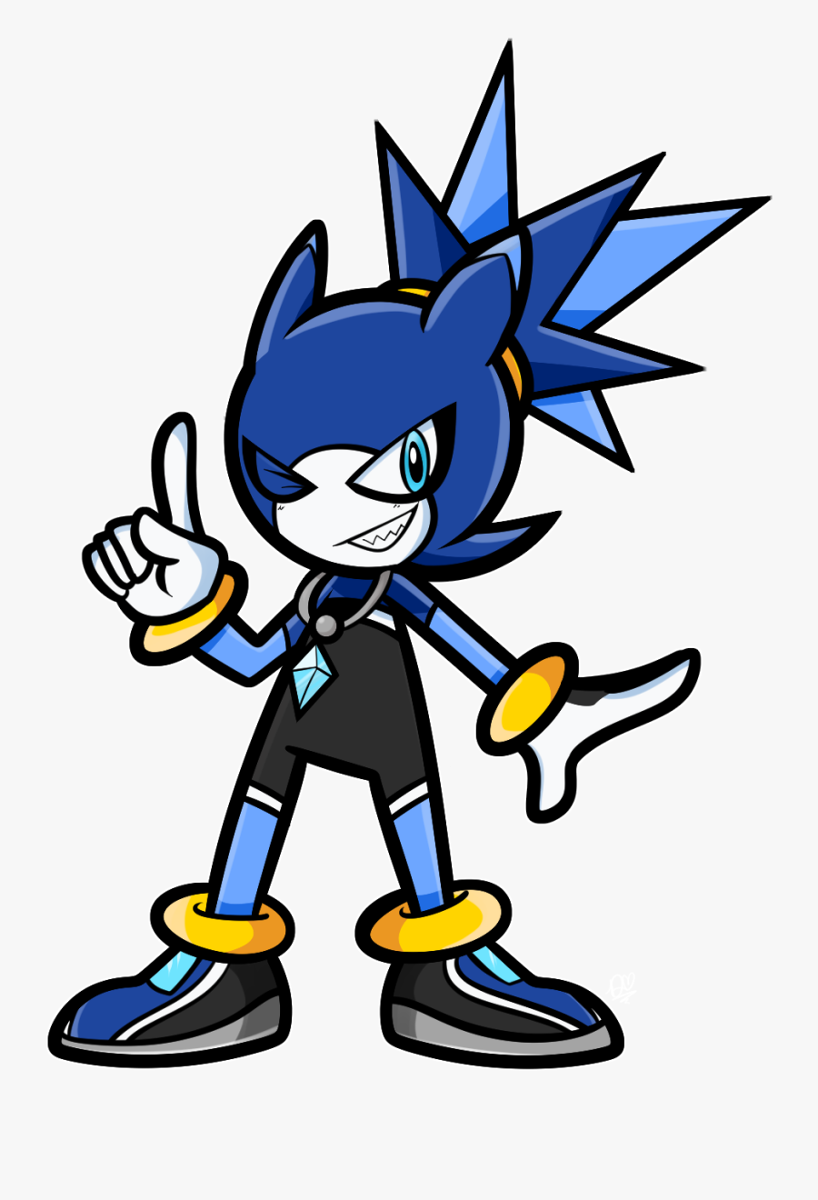 “ Fanart Of @drawloverlala"s Sonic Oc, Splash The Sea - Cartoon, Transparent Clipart