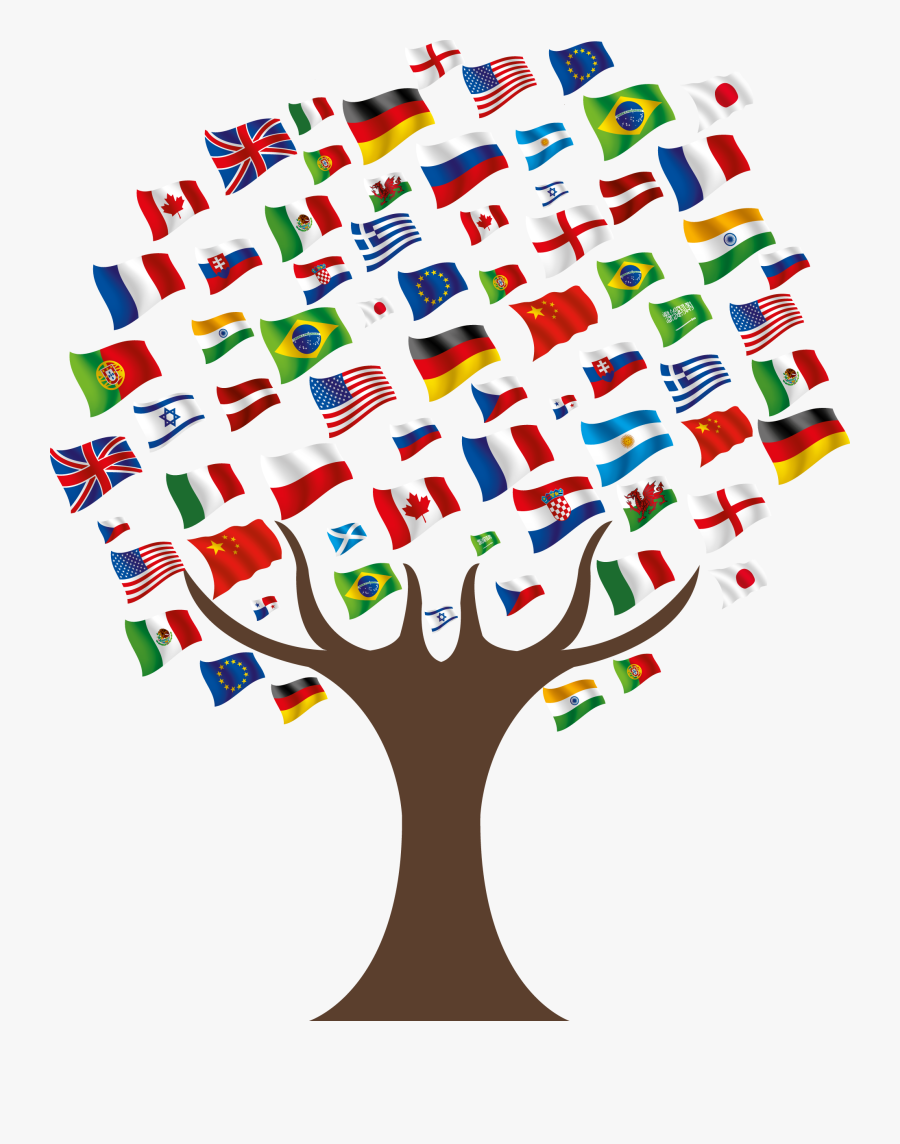 Xi An Schools Maxxelli - World Flag Tree Png, Transparent Clipart