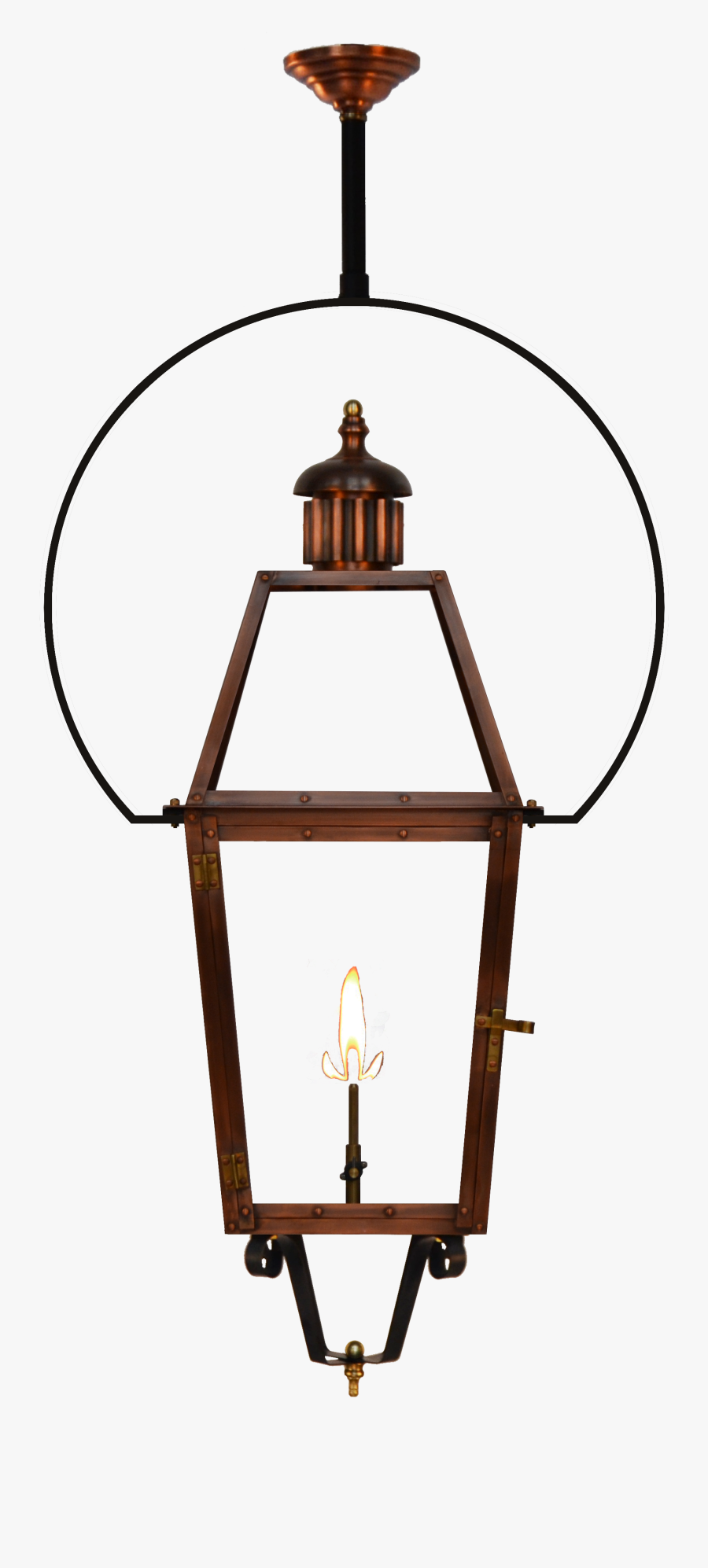 Windsor With Fluted Top And Bottom Scroll Finial On - Lantern, Transparent Clipart