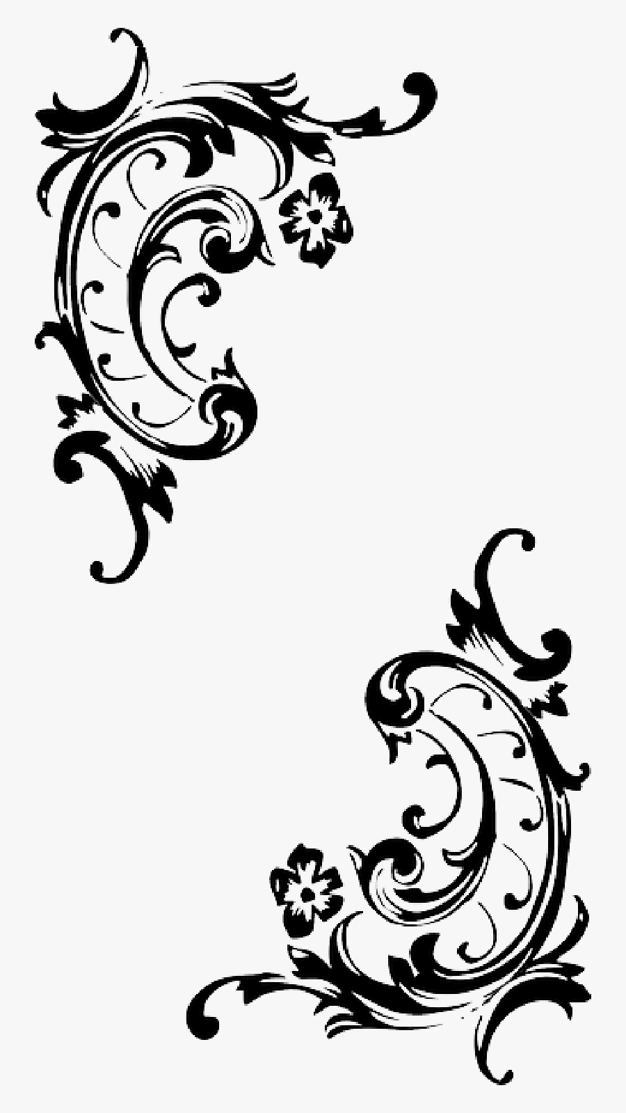 Baroque Pattern Style Flourish - Baroque Pattern Png, Transparent Clipart