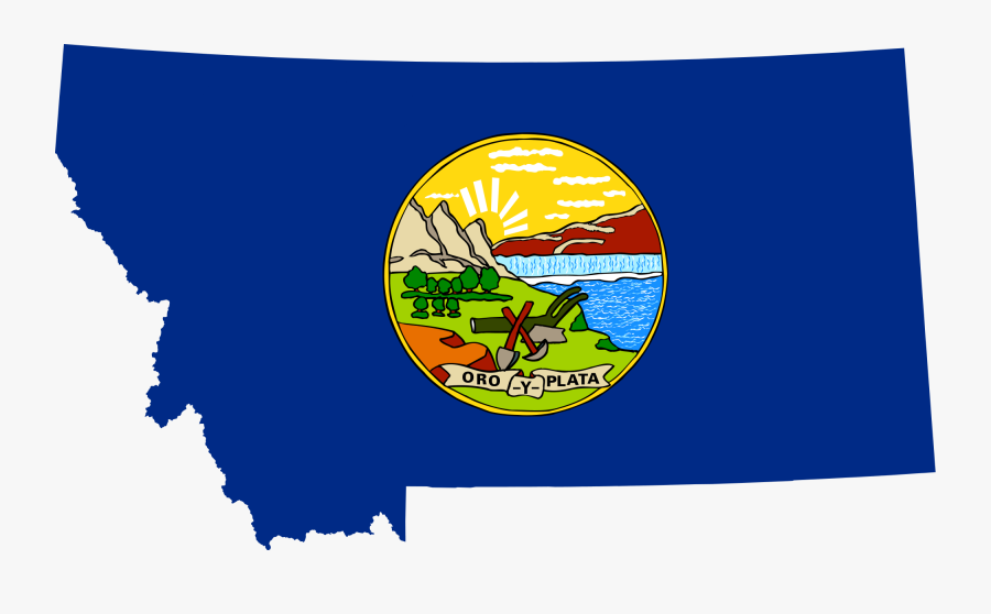 Colorado Flag Facts Maps Points Of Interest Montana - Montana State Flag Map, Transparent Clipart