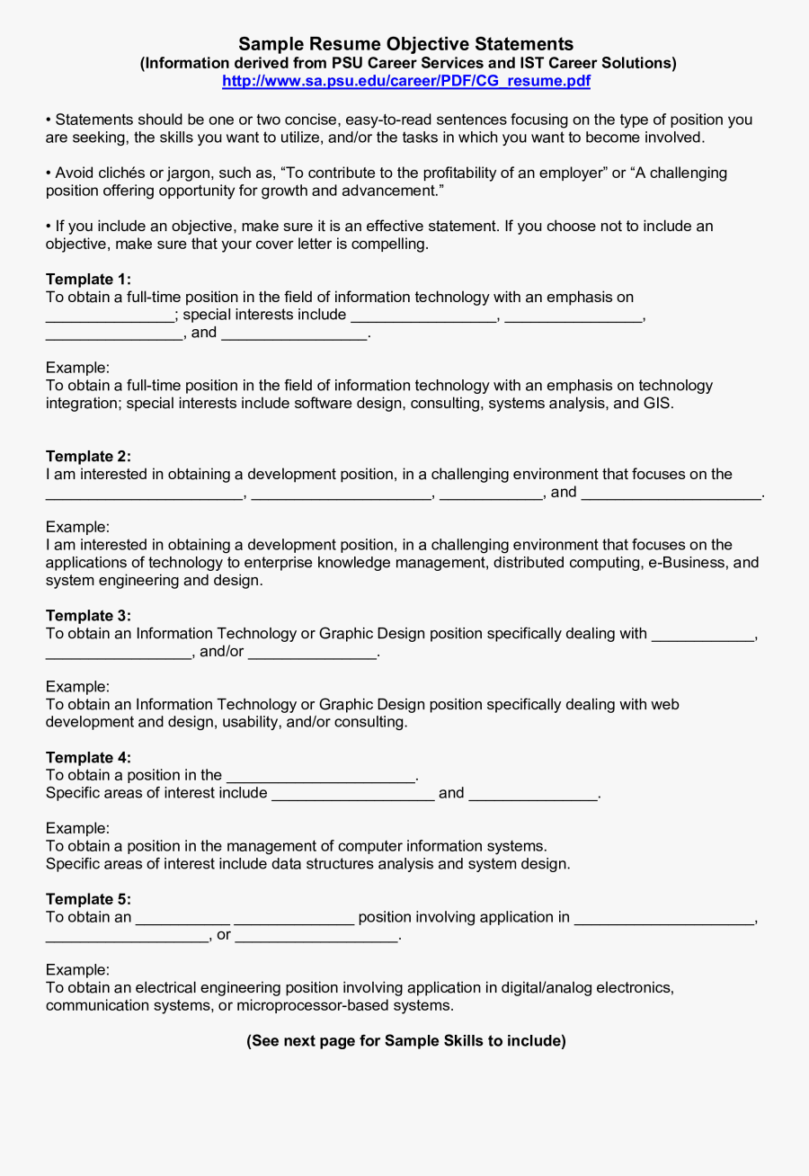 Clip Art Objective How To Create - Resume Objectives Statements For Growth, Transparent Clipart