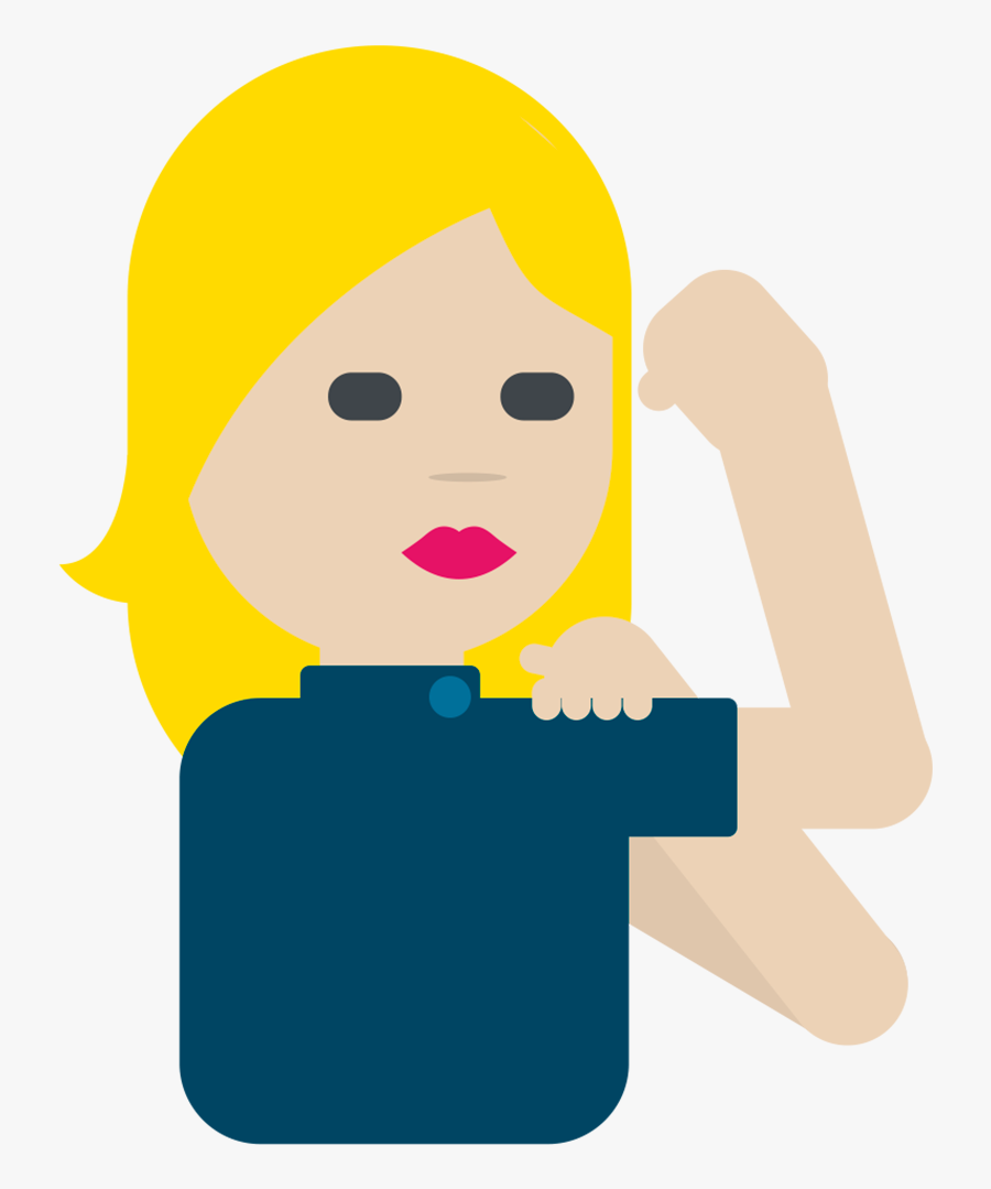 Clip Art Girl Power Clipart - Gender Equality Cartoon Transparent Png, Transparent Clipart