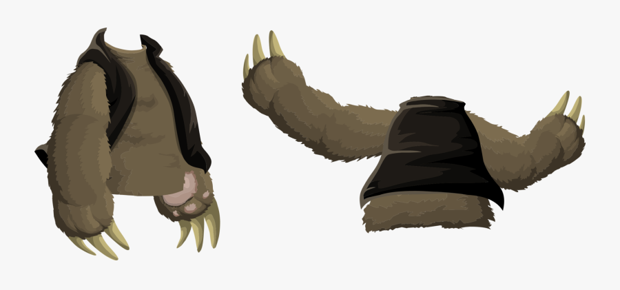 Fur,tail,arm - Cartoon, Transparent Clipart