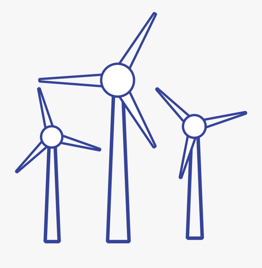 Wind Turbine, Transparent Clipart