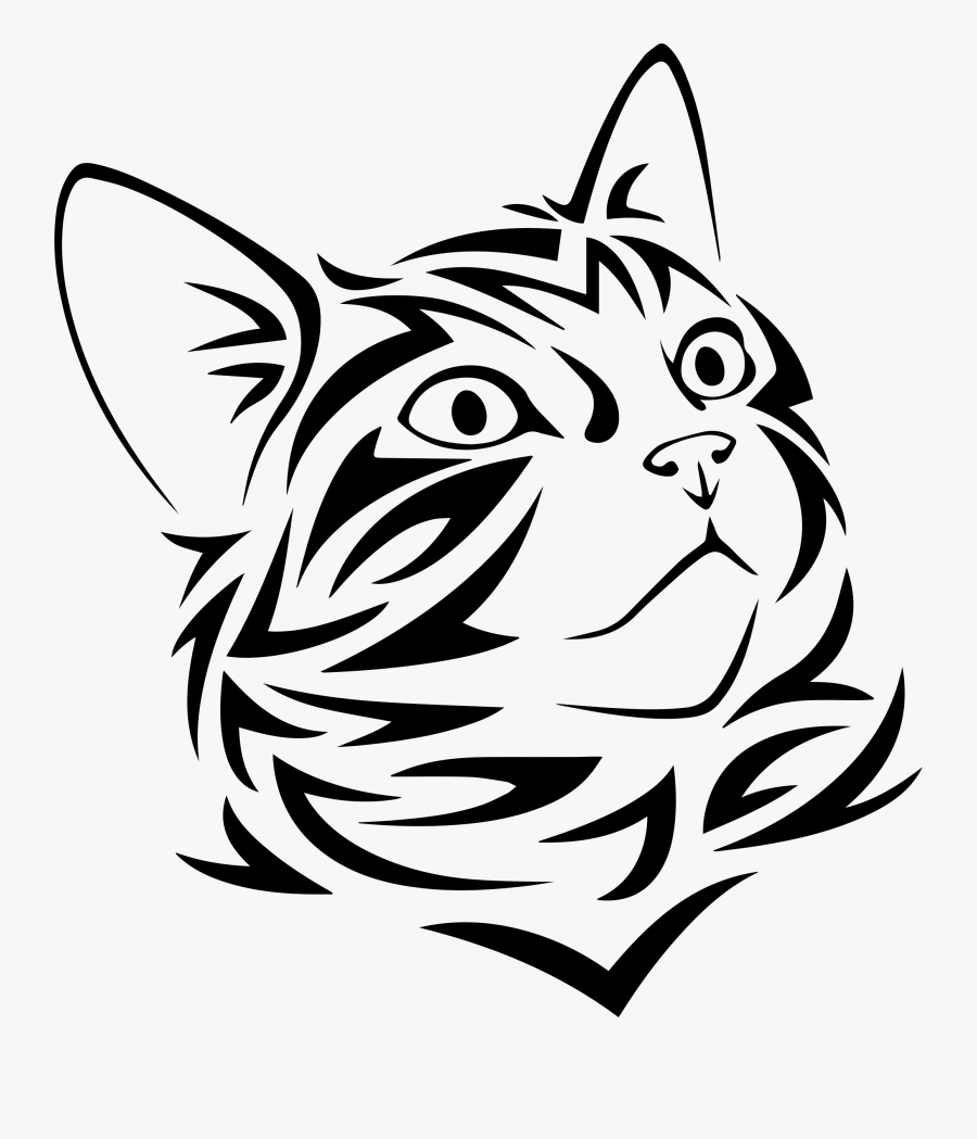 Tribal Kitten, Transparent Clipart