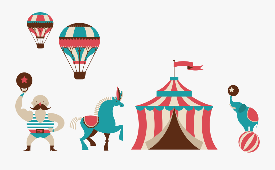 Traveling Circus Illustration - Circus Illustration, Transparent Clipart