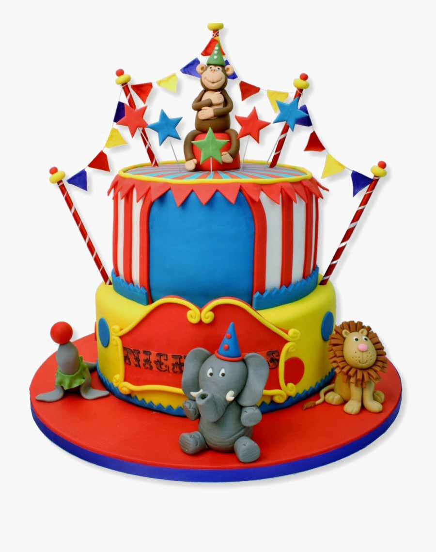Circus Animals Png Pic - Circus Animals Cake, Transparent Clipart