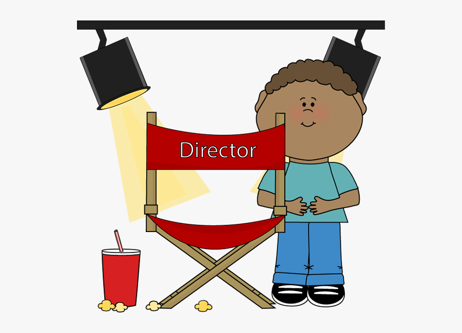 Kid On Movie Set - Director Clipart, Transparent Clipart